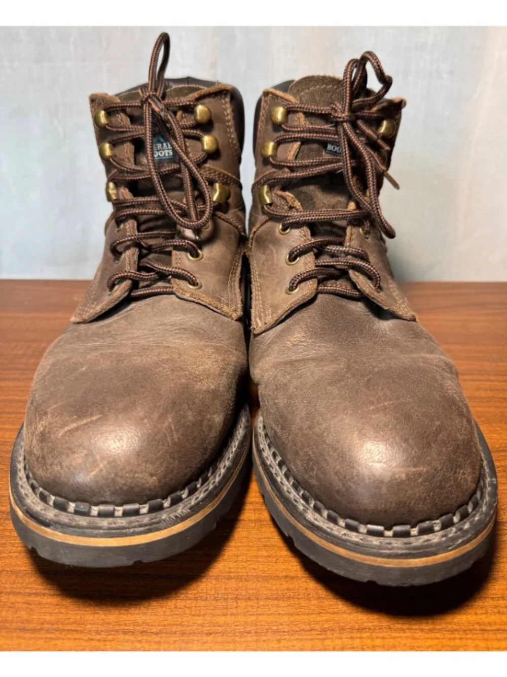 McRae Industrial Men's size 14 Brown Leather Lace-Up Work Boots